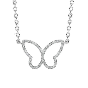 Diamond Fashion Pendant 0.075 ct tw Round 10k White Gold