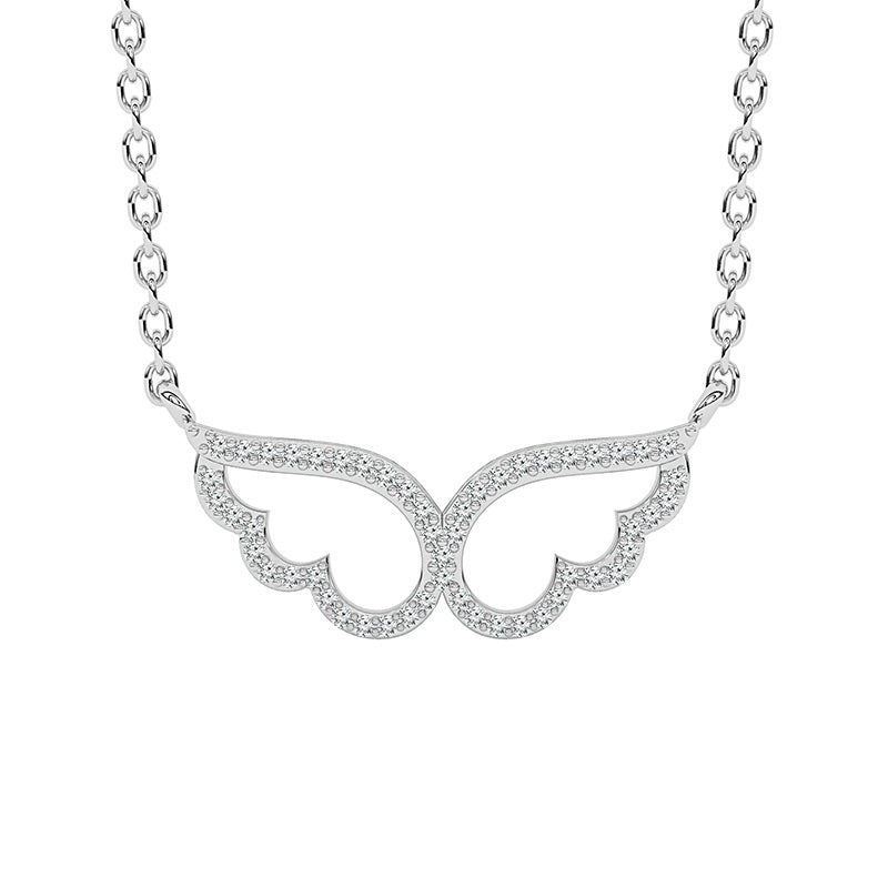 Diamond Fashion Pendant 0.075 ct tw Round 10k White Gold