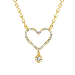 Diamond Fashion Pendant 0.10 ct tw Round 10k Rose Gold