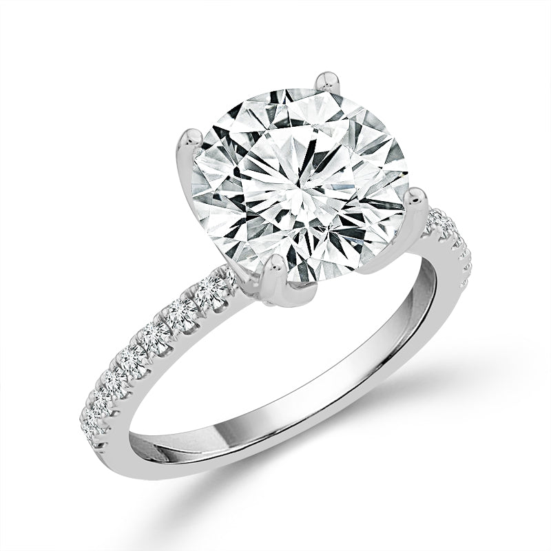 Diamond Bridal Set 0.50 ct tw Center Round Platinum
