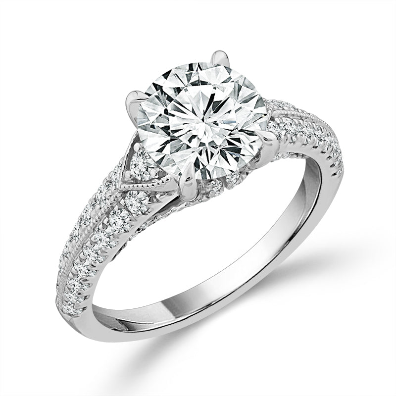 Diamond Engagement Ring 0.63 ct tw Center Round 14k Yellow Gold
