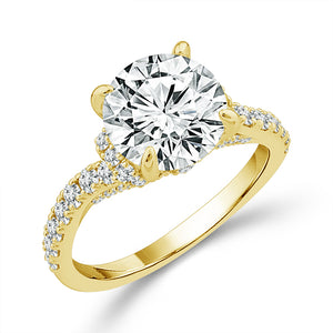 Diamond Engagement Ring 0.75 ct tw Center Round 14k White Gold
