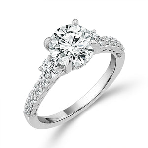 Diamond Engagement Ring 0.63 ct tw Center Oval 14k Yellow Gold