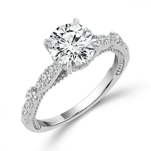 Diamond Engagement Ring 0.40 ct tw Center Round 14k Yellow Gold