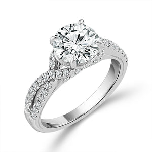 Diamond Engagement Ring 0.40 ct tw Center Round 14k Yellow Gold