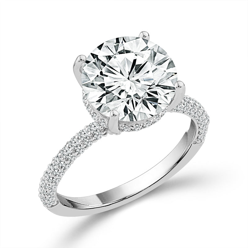 Diamond Engagement Ring 0.50 ct tw Center Round Platinum