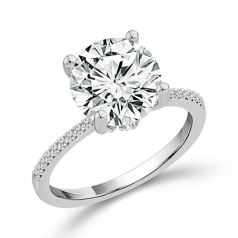 Diamond Engagement Ring 0.63 ct tw Center Round Platinum