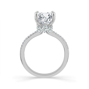 Diamond Engagement Ring 0.63 ct tw Center Round Platinum