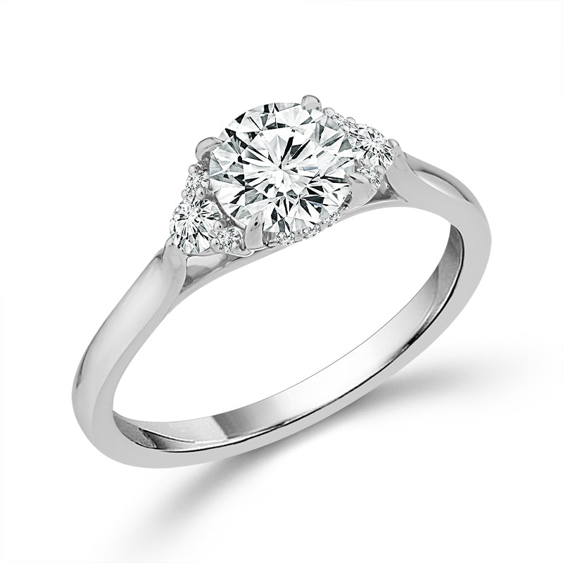 Diamond Engagement Ring 0.17 ct tw Center Round 14k Yellow Gold