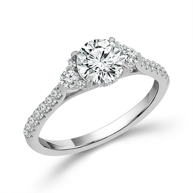 Diamond Engagement Ring 0.33 ct tw Center Round 14k Yellow Gold