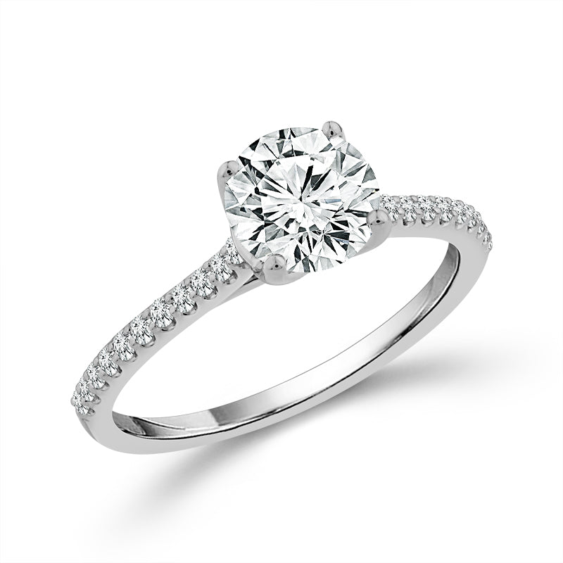 Diamond Engagement Ring 0.17 ct tw Center Round 14k Yellow Gold
