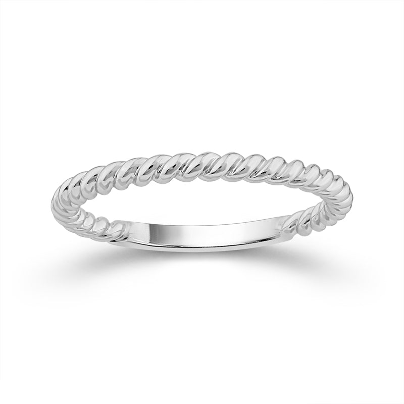Tracer Band 14k White Gold