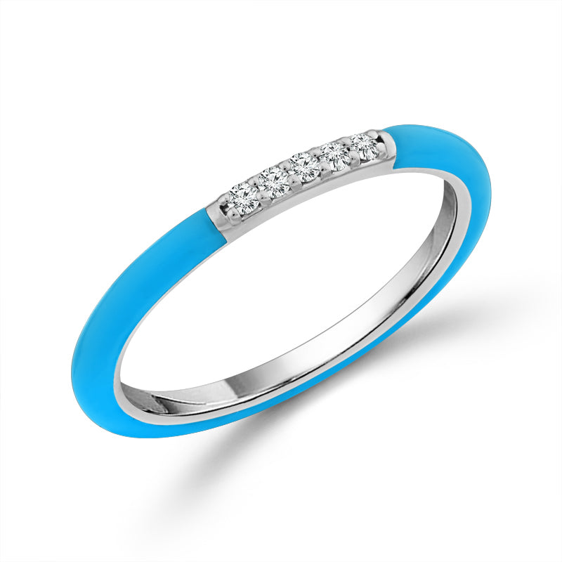 Diamond Band 0.05 ct tw 14k White Gold