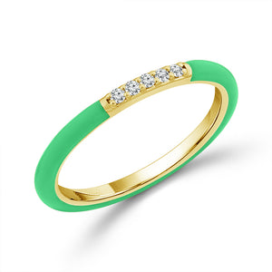Diamond Band 0.17 ct tw 14k White Gold+14k Yellow Gold
