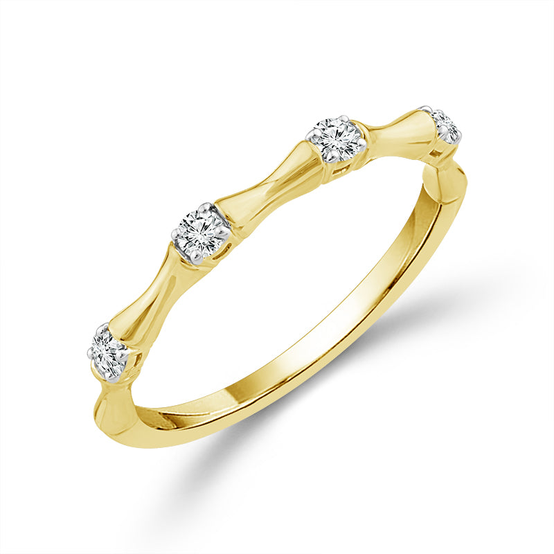 Diamond Band 0.50 ct tw 14k White Gold+14k Yellow Gold+14k Rose Gold