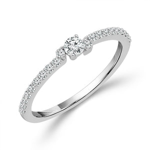 Diamond Band 0.50 ct tw 14k White Gold+14k Yellow Gold+14k Rose Gold