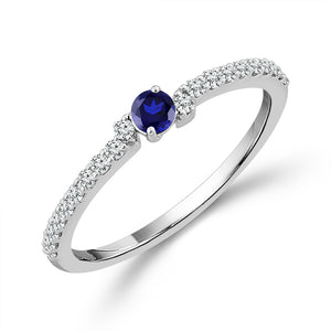 Diamond Band 0.13 ct tw 14k White Gold+14K Yellow Gold+14k Rose Gold