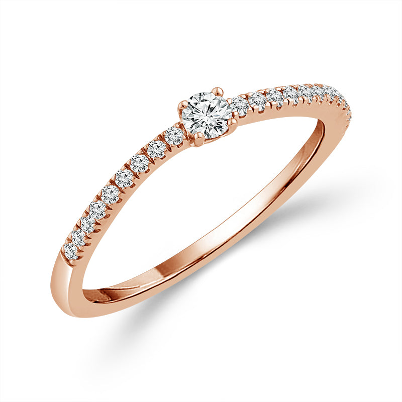 Diamond Band 0.2 ct tw 14k Rose Gold