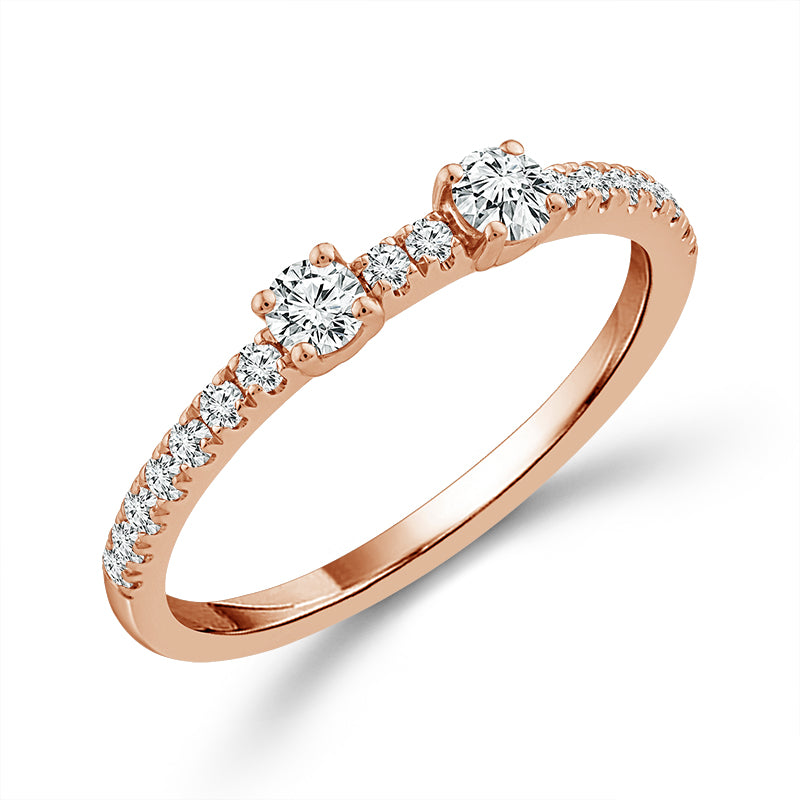 Diamond Band 1 ct tw 14k White Gold+14k Yellow Gold+14k Rose Gold