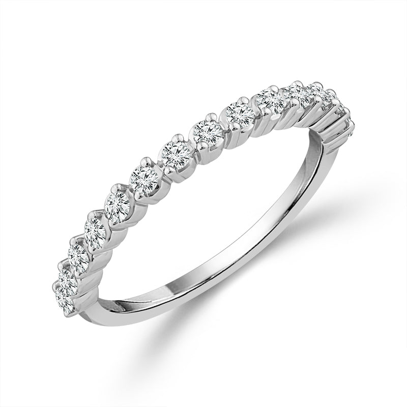 Diamond Band 2 ct tw 14k White Gold+14k Yellow Gold+14k Rose Gold