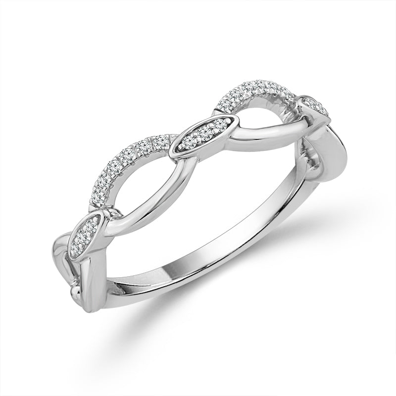 Diamond Band 0.07 ct tw 14k White Gold