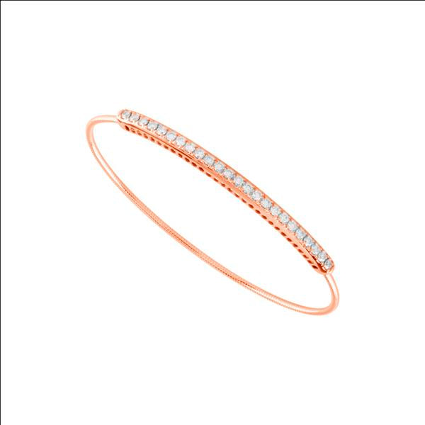 Diamond Bangle 1 ct tw 14k White Gold