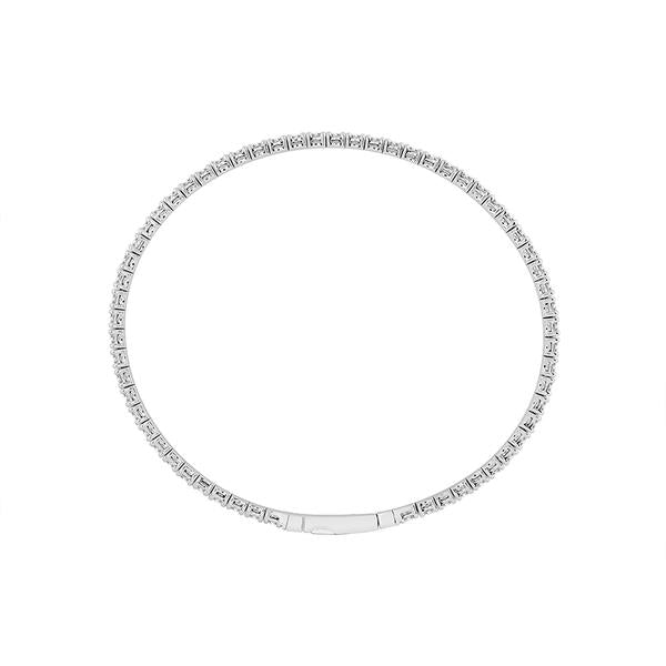 Diamond Bangle 2.5 ct tw 14k White Gold
