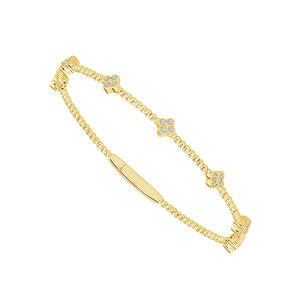 Diamond Bangle 0.4 ct tw 14k White Gold