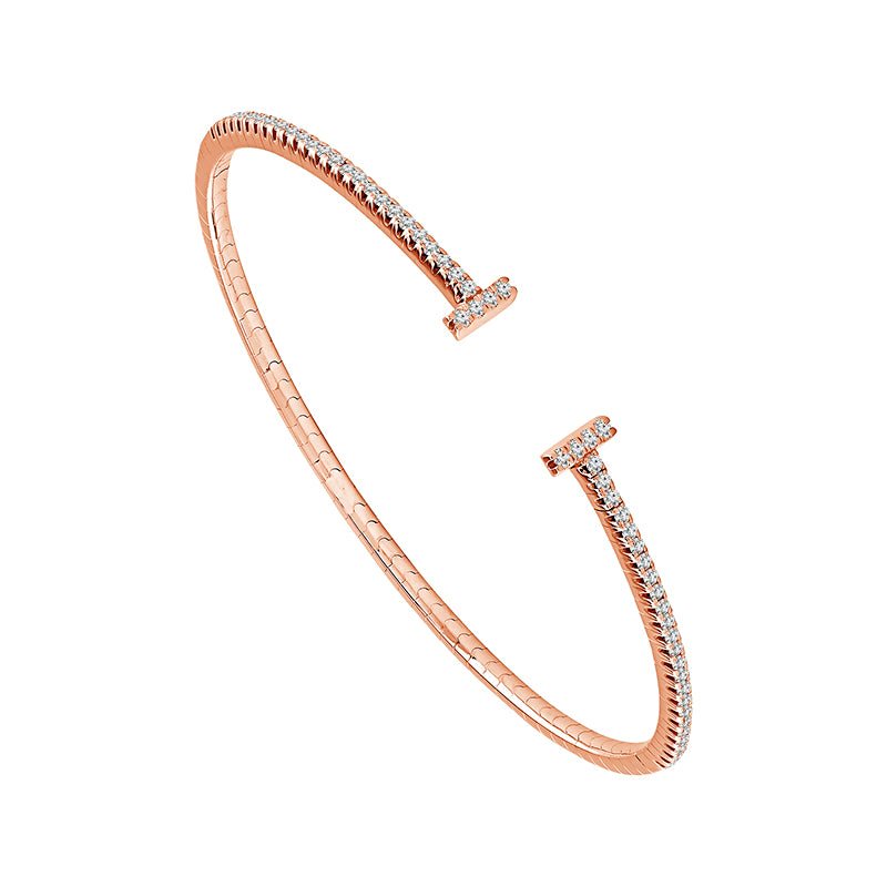 Diamond Bangle 0.50 ct tw 14k Yellow Gold