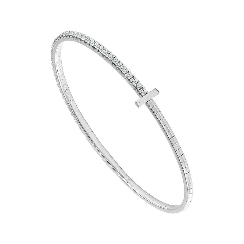 Diamond Bangle 1 ct tw 14k Yellow Gold