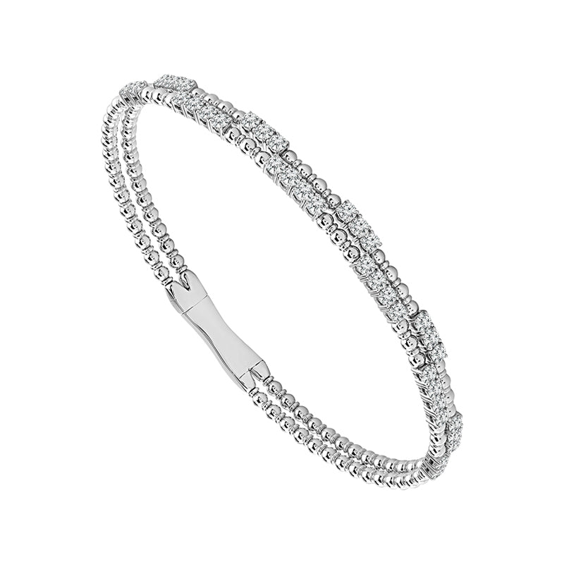 Diamond Bangle 1.33 ct tw 14k Yellow Gold