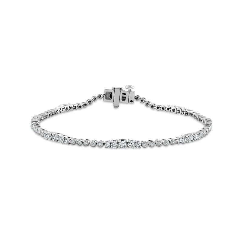 Diamond Bracelet 0.75 ct tw 10k Yellow Gold+10k White Gold