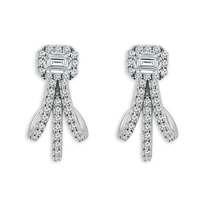 Diamond Fashion Earrings 1.40 ct tw 14k Yellow Gold