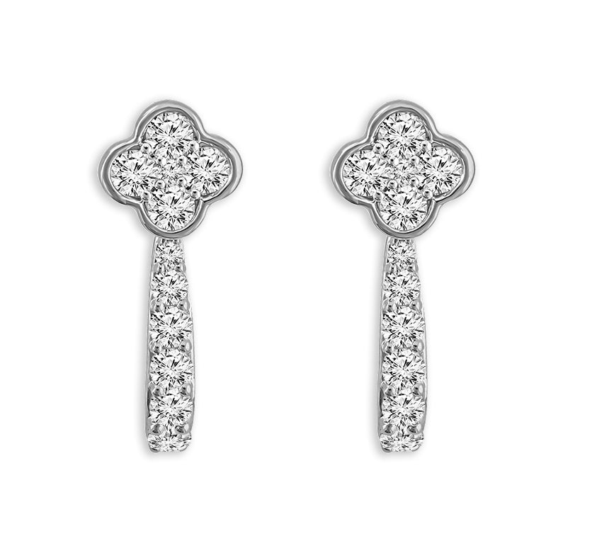 Diamond Fashion Earrings 1 ct tw 14k Yellow Gold