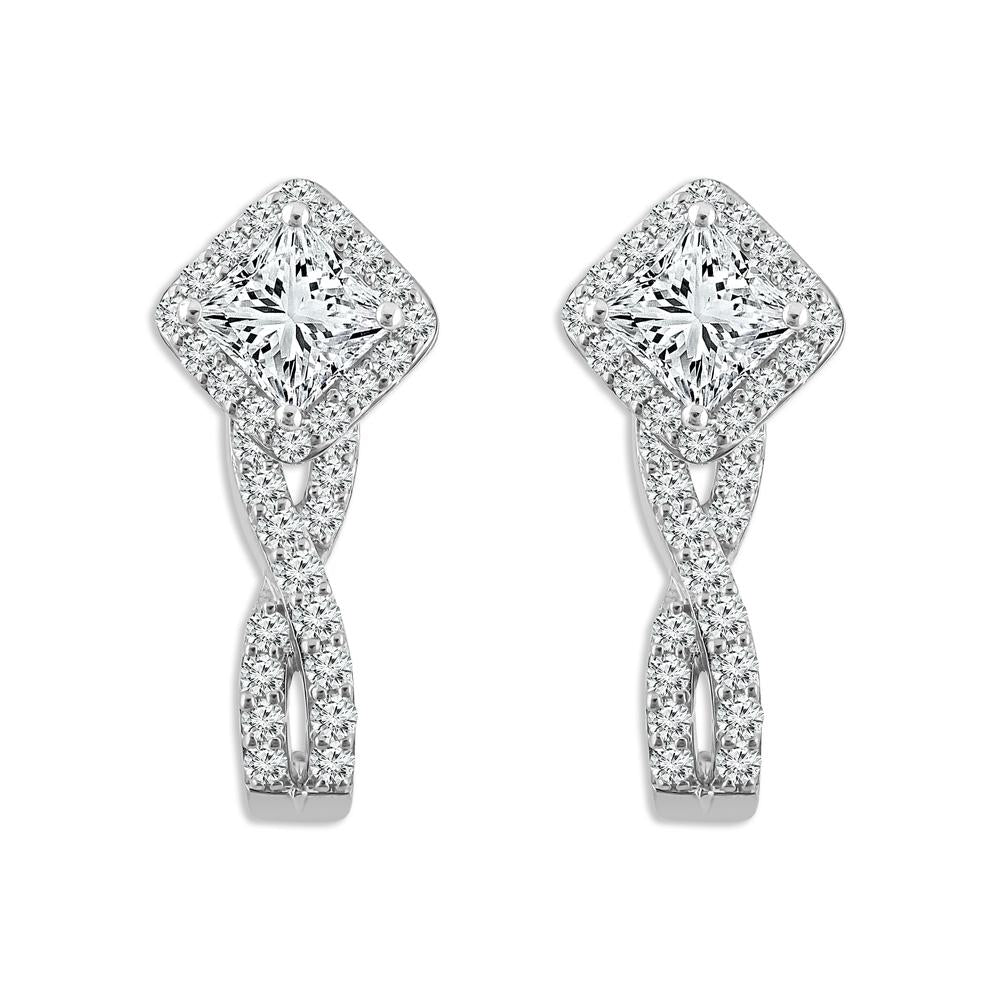 Diamond Fashion Earrings 1.50 ct tw 14k Yellow Gold
