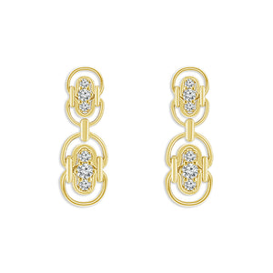 Diamond Fashion Earrings 0.50 ct tw 10k Yellow Gold