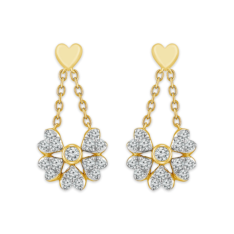 Diamond Fashion Earrings 0.33 ct tw 10k Yellow Gold