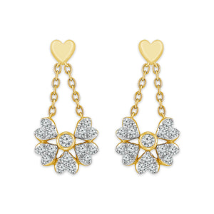 Diamond Fashion Earrings 0.33 ct tw 10k Yellow Gold