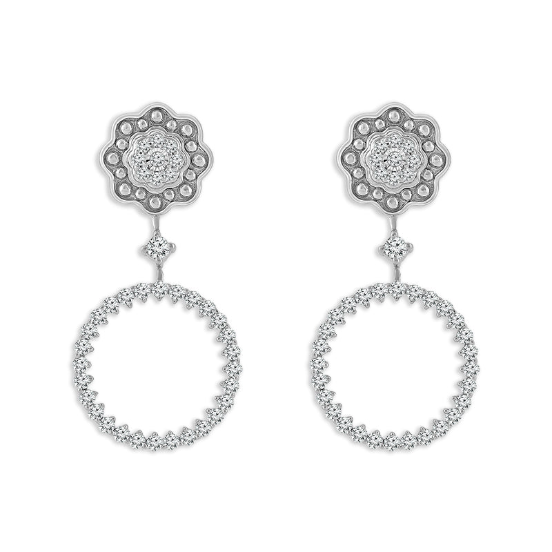 Diamond Fashion Earrings 0.50 ct tw 10k White Gold