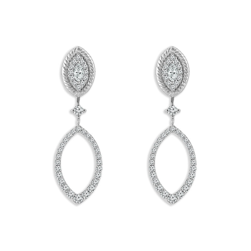 Diamond Fashion Earrings 0.50 ct tw 10k White Gold
