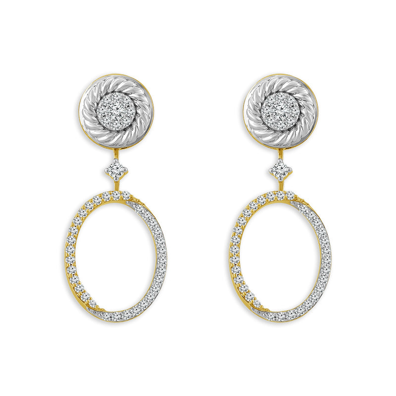 Diamond Fashion Earrings 0.50 ct tw 10k Yellow Gold