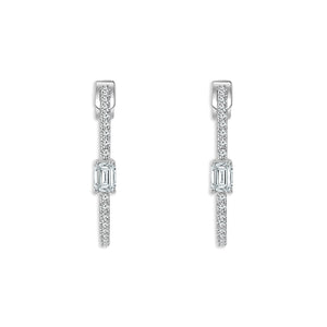 Diamond Hoops Earrings 0.75 ct tw 10k Yellow Gold