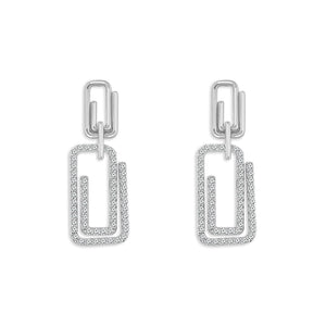 Diamond Fashion Earrings 0.50 ct tw 10k White Gold+10k Yellow Gold