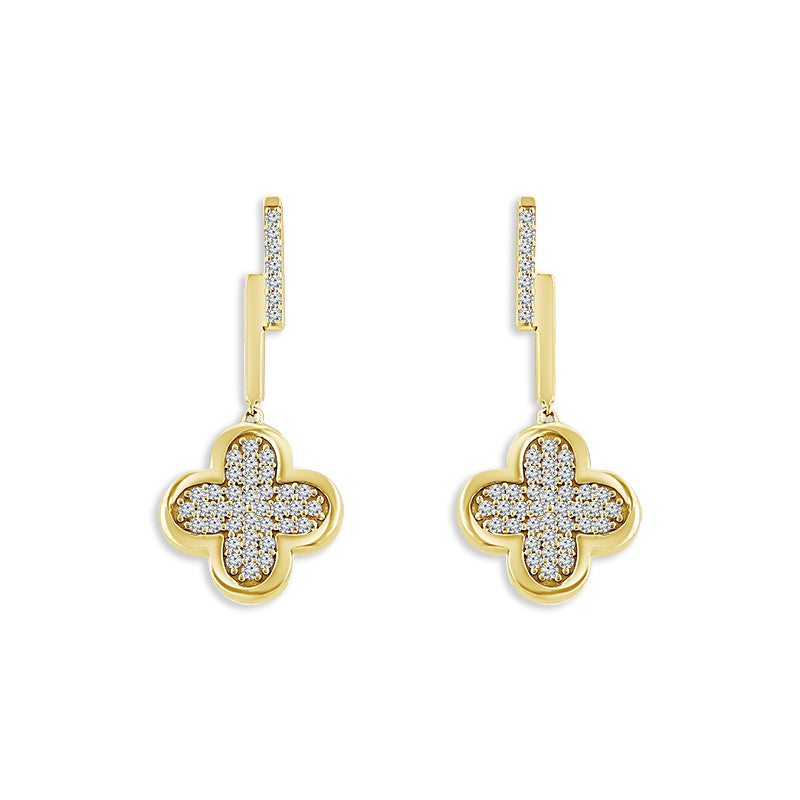 Diamond Fashion Earrings 0.25 ct tw 10k Yellow Gold
