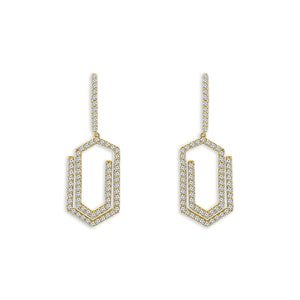 Diamond Fashion Earrings 0.63 ct tw 10k Yellow Gold