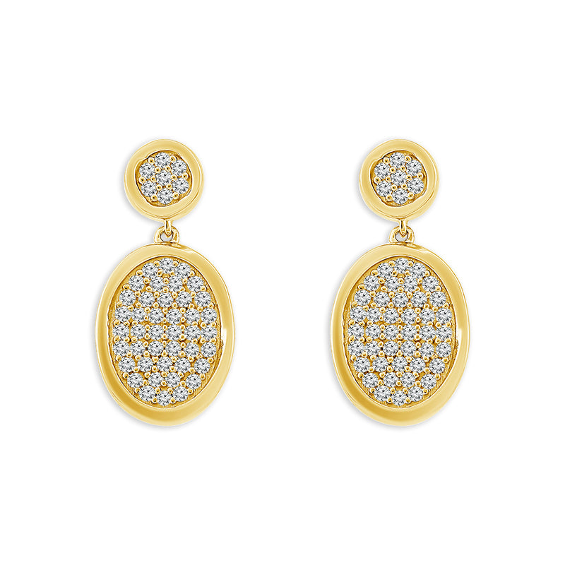 Diamond Fashion Earrings 0.33 ct tw 10k Yellow Gold