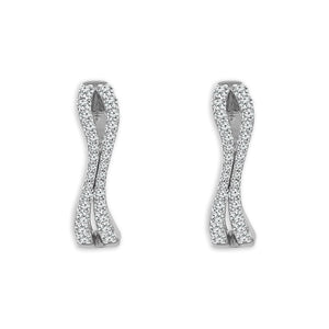 Diamond Hoops Earrings 0.50 ct tw 10k Yellow Gold