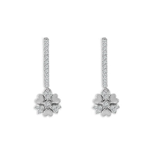 Diamond Hoops Earrings 0.50 ct tw 10k Yellow Gold