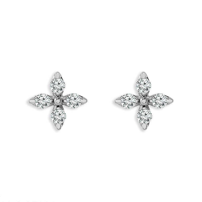 Diamond Fashion Earrings 0.20 ct tw 14k White Gold
