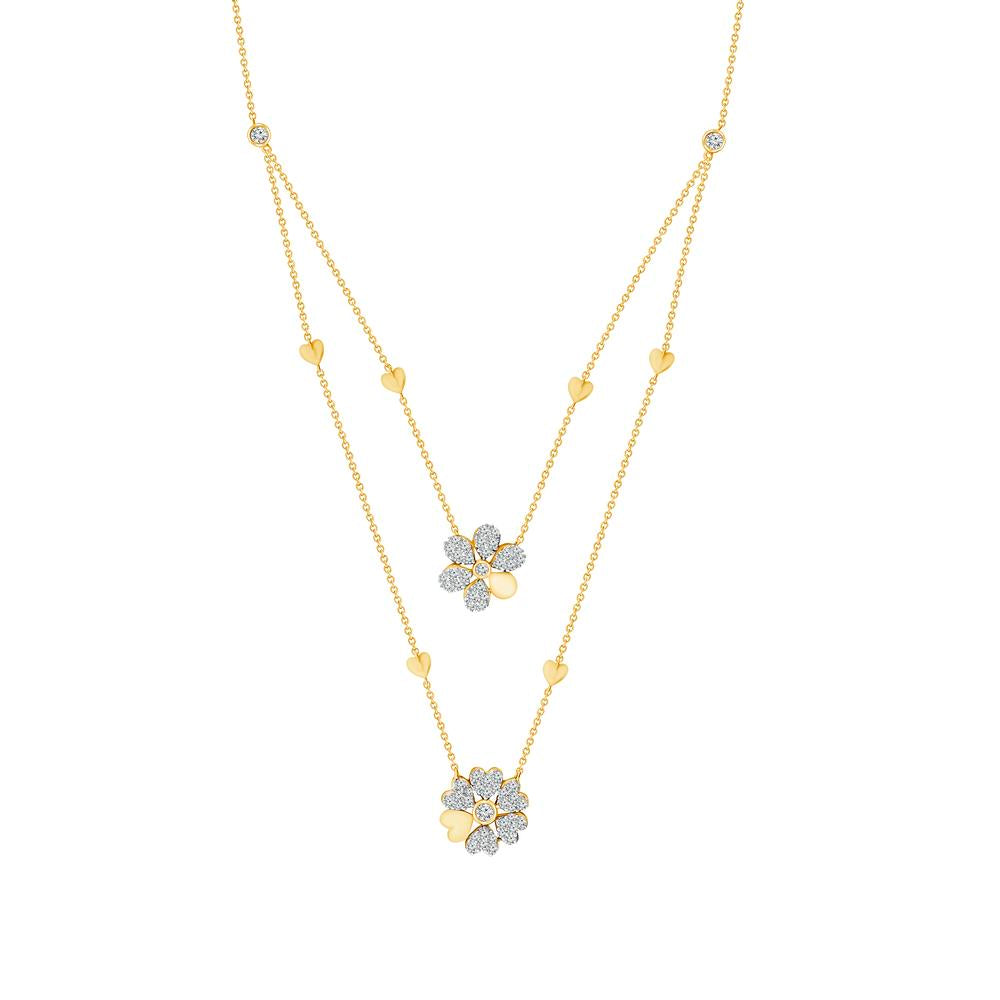 Diamond Necklace 0.75 ct tw 10k Yellow Gold